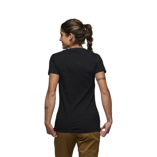 Black Diamond Heritage Wordmark тениска дамски с кратък ръкав, черна