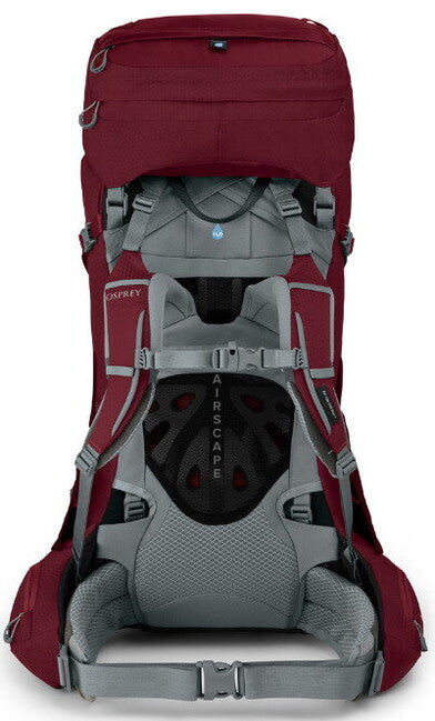 OSPREY ARIEL 55 II туристическа раница, бордо червена