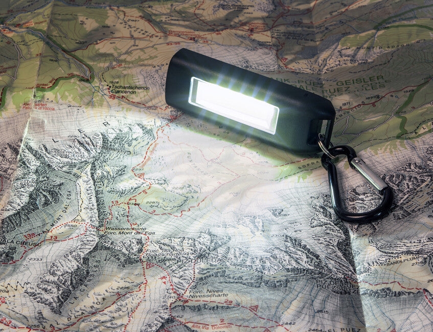 BasicNature USB LED ключодържател, черен