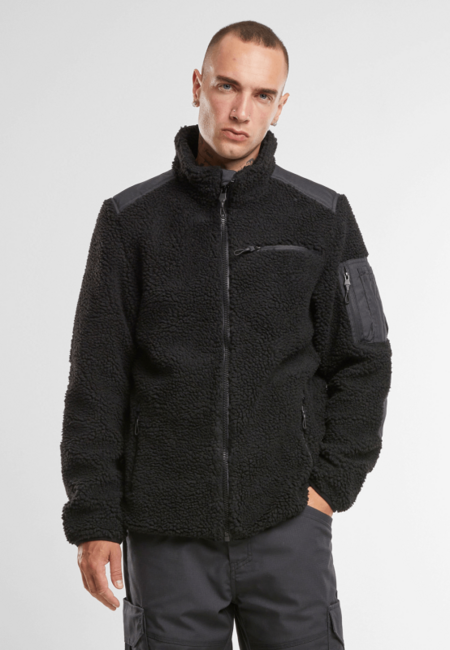 Brandit Ramble яке флисов мъжко Teddyfleece, черно