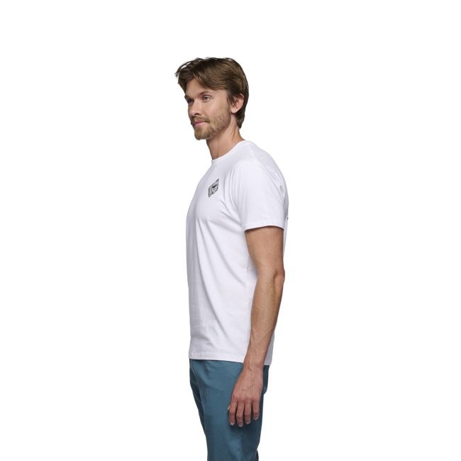 Black Diamond Mono Pocket тениска мъжка с кратък ръкав, бяла