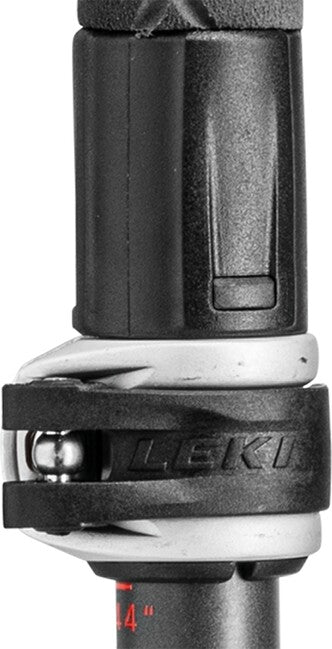 LEKI Makalu FX Carbon AS тракинг палици, светлосив-ярко червена-черна, 110 - 130 см