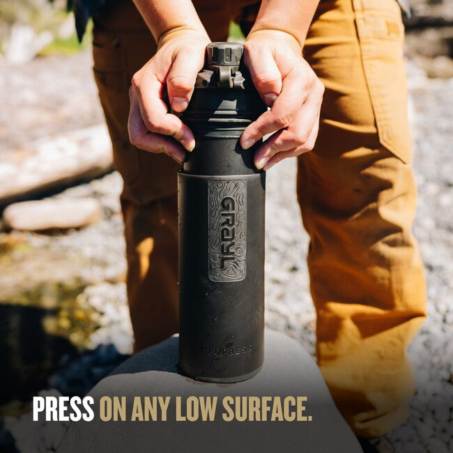 GRAYL GeoPress Purifier филтрираща бутилка, Covert черно