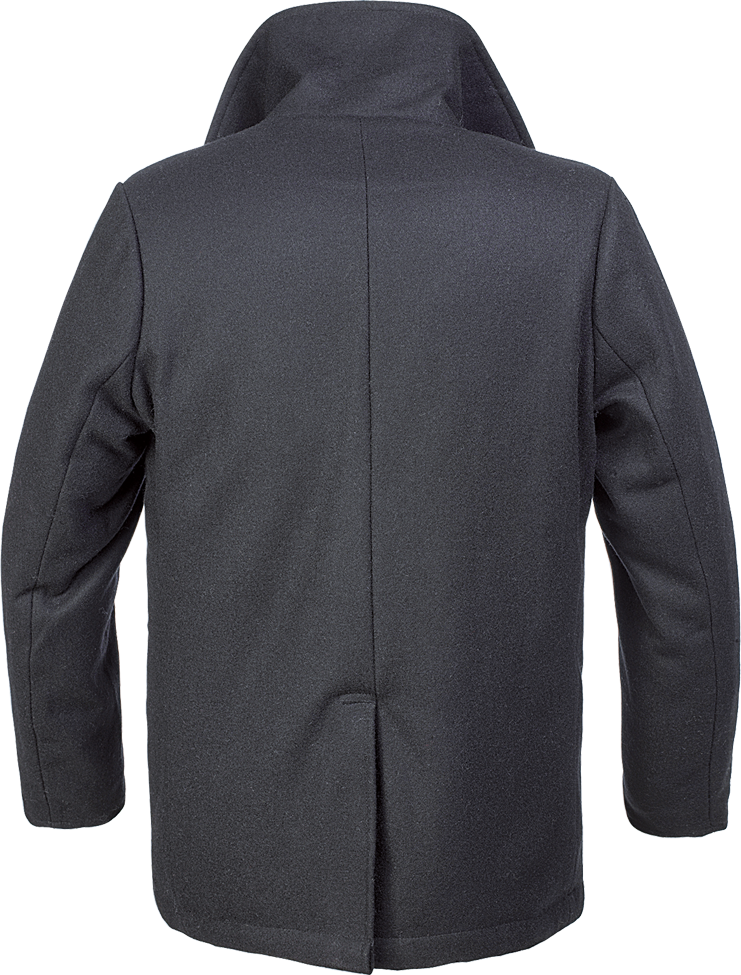 Brandit Pea Coat pánsky kabát, čierny