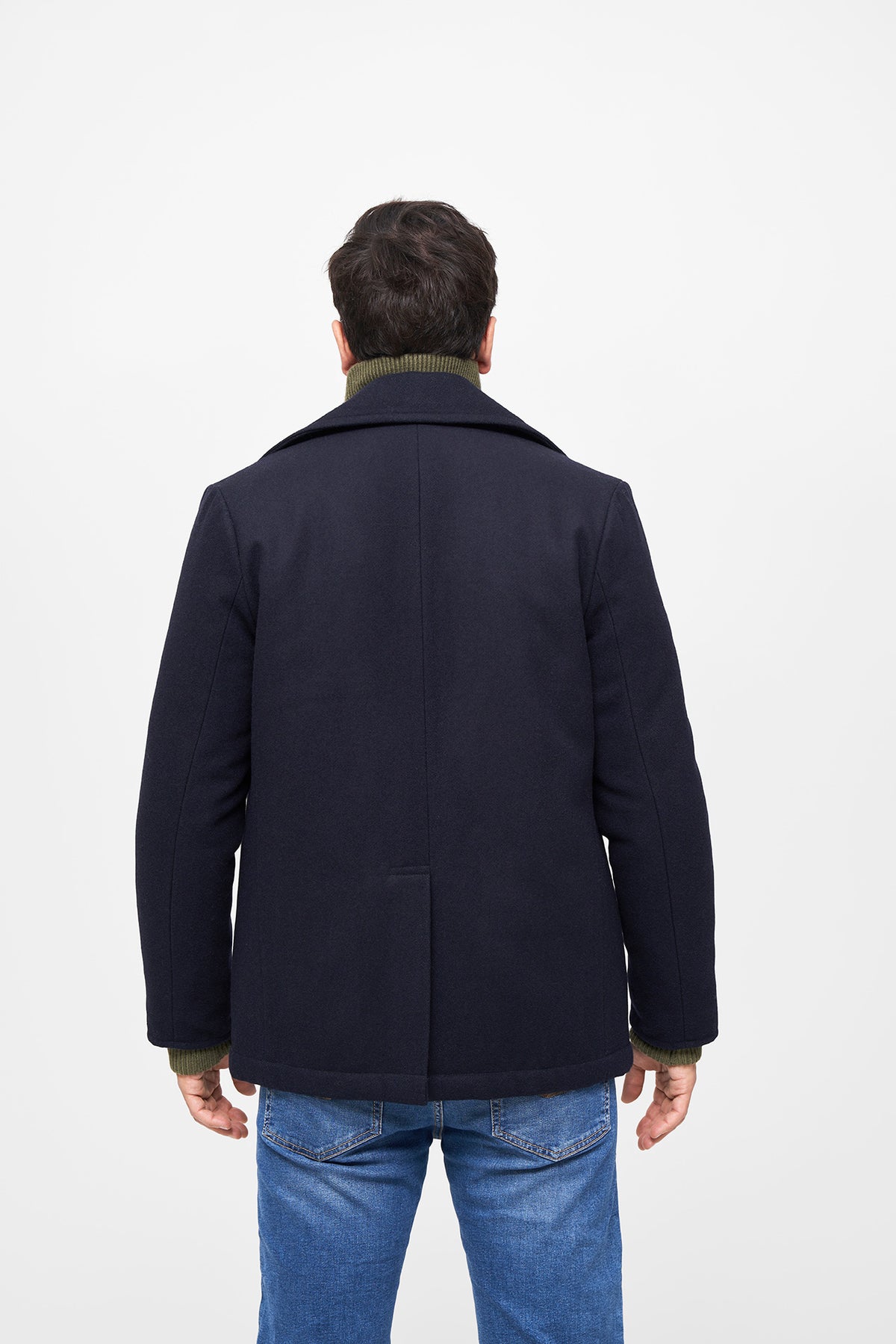 Brandit Pea Coat námornícka modrá kabát