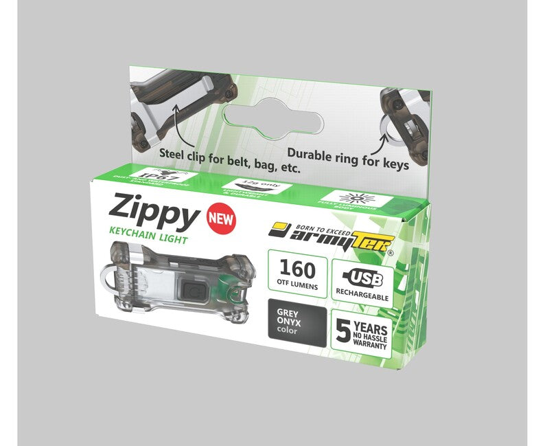 ArmyTek Zippy LED κλειδοθήκη, γκρι