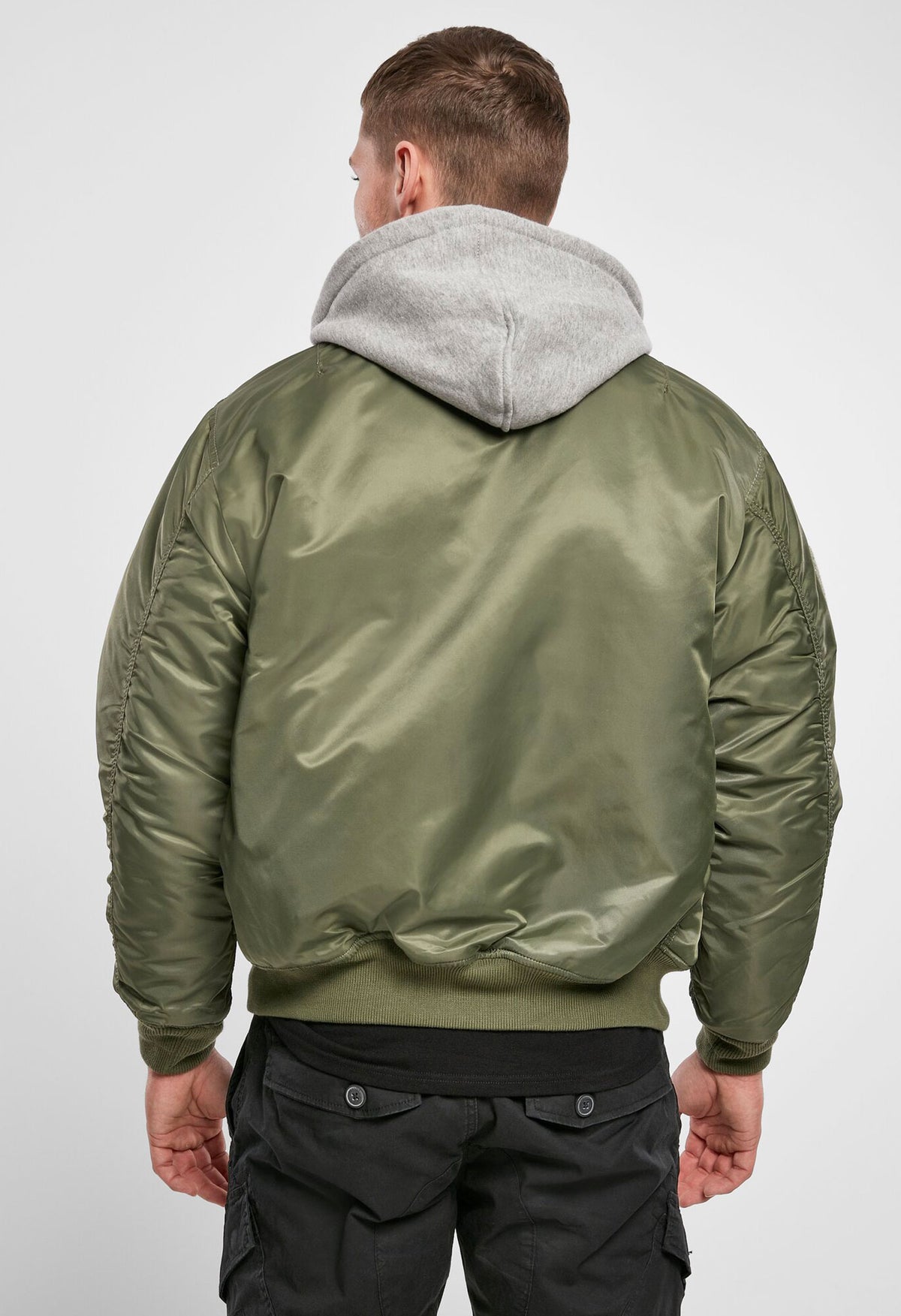 Brandit MA1 Hooded bomber bunda, olivová