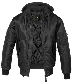 Brandit MA1 Hooded бомбър яке, черно