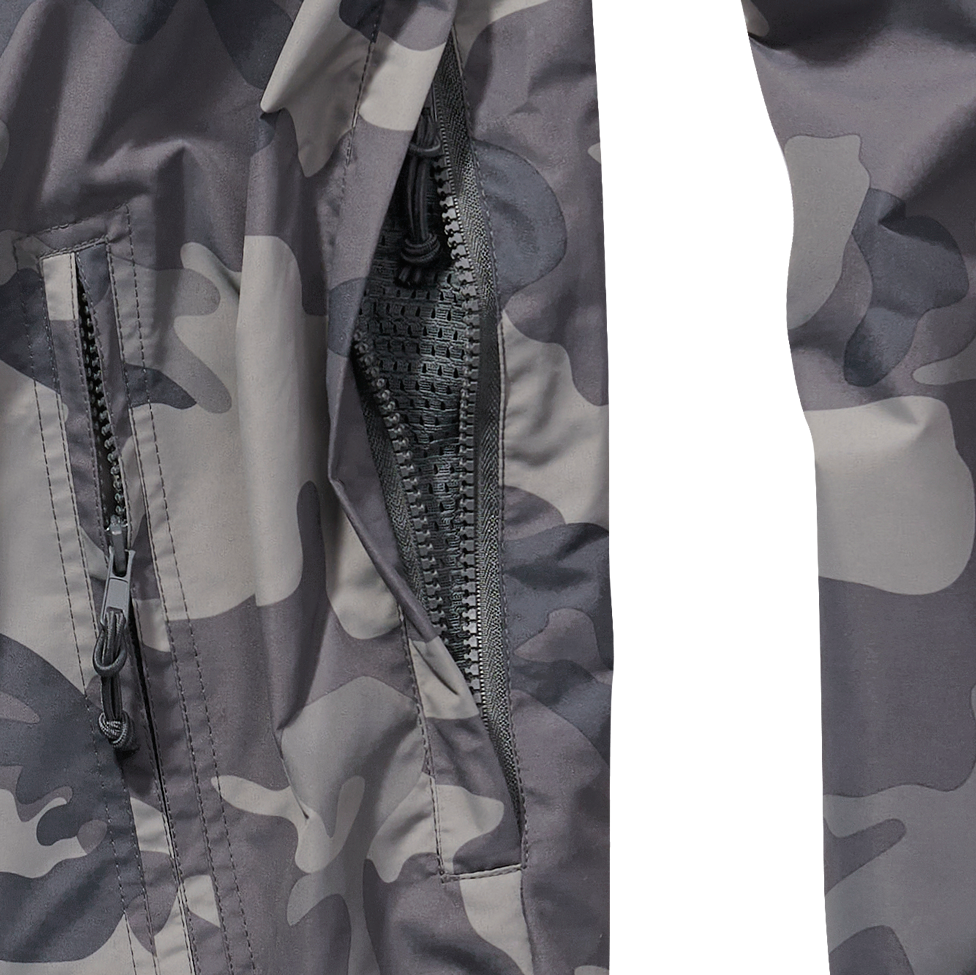 Brandit Summer Windbreaker bunda, sivá camo