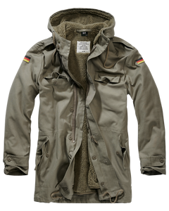 Brandit BW Parka s praporo, olivno zelena