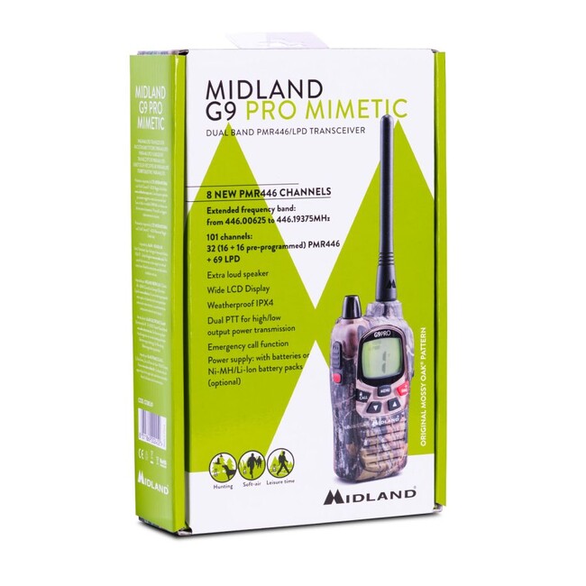 Midland G9 Pro радиостанция, камо