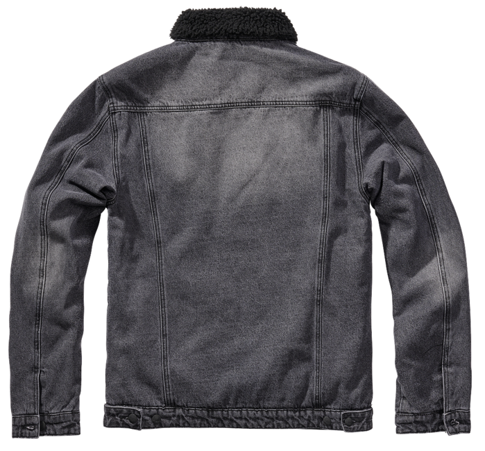 Brandit Sherpa дънково яке с кожа, черно