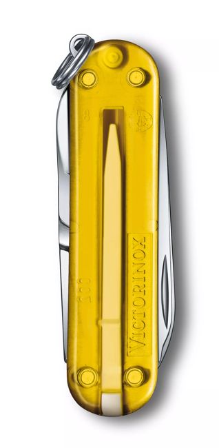 Victorinox Classic SD джобен нож Transparent, жълт
