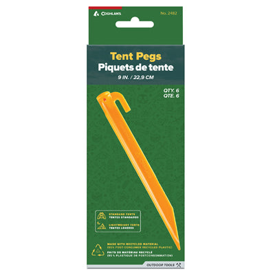 Coghlans ABS колчета за палатка 22 см, 6 бр. в блистер
