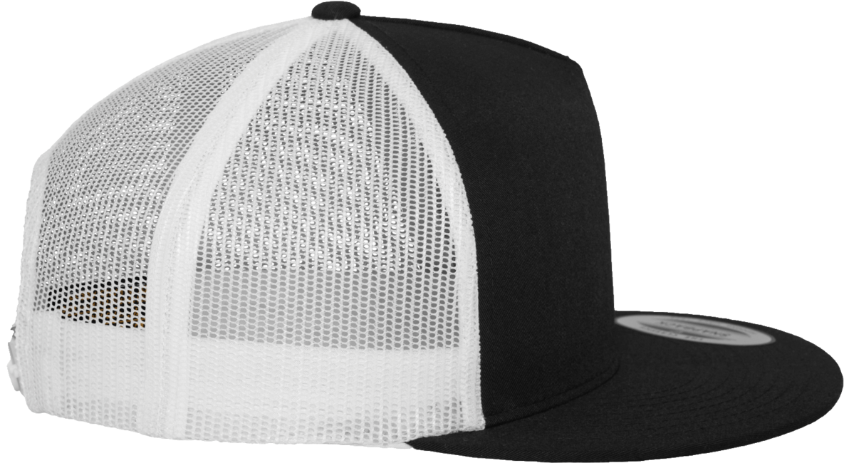 Brandit Classic Trucker 2-Tone шапка с прав козирок, черна-бяла