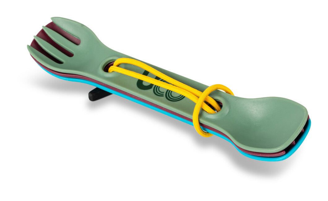 UCO Mini Spork комплект прибори 3 бр., зелен, лилав, син