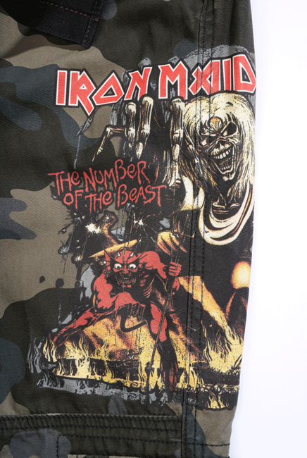 Brandit Iron Maiden Pure Slim панталон тъмно камо, тъмно камо