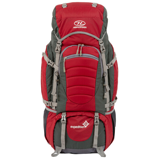 Highlander Expedition 65 L експедиционна раница, червена