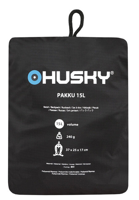 HUSKY Pakku раница 15L, черна