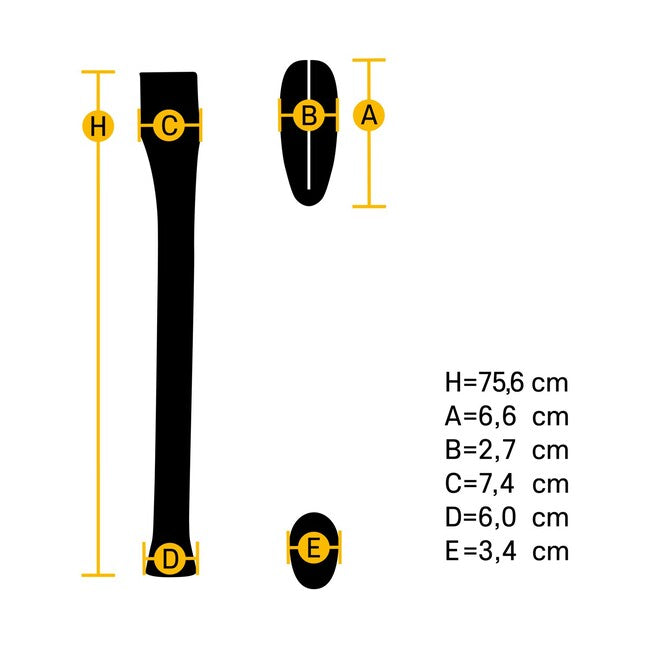 Hultafors HB AHS 750-63X23 HB дръжка на брадва права 842740 id