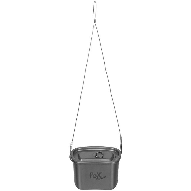 Fox Outdoor 3-дилна готварски комплект титанов