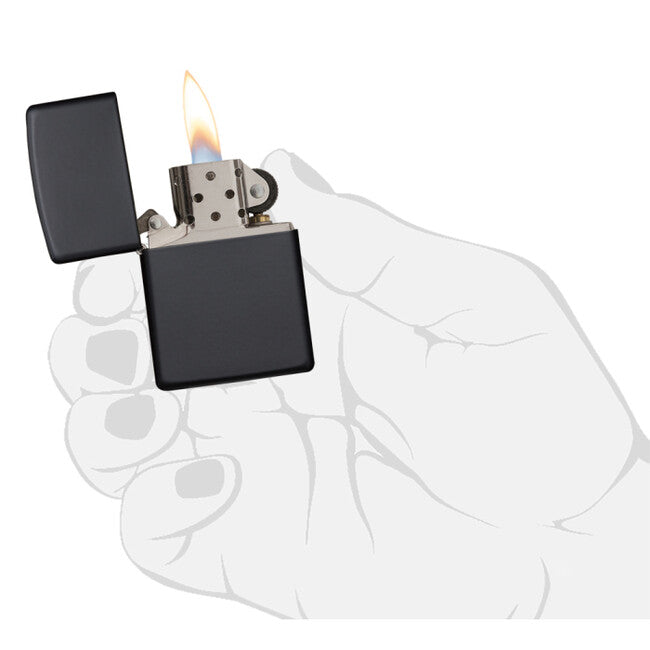 Zippo бензинова запалка, черна матова