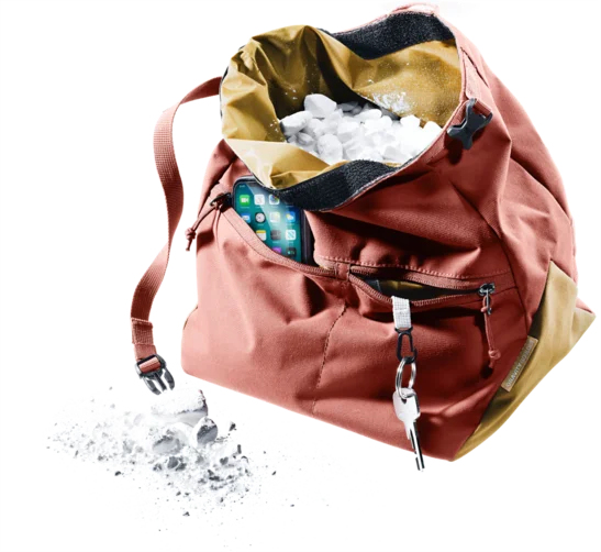 Deuter Gravity Boulder Bag многофункционна торбичка за магнезий, redwood-глинен