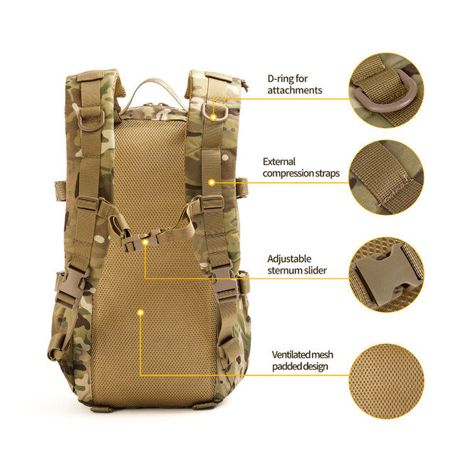 Leguon Hawk 16L раница тактическа, CP камуфлаж