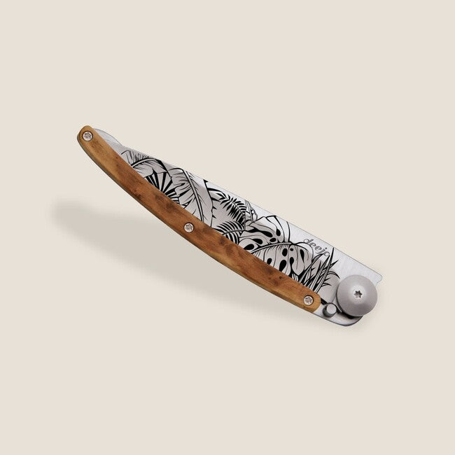 Deejo Tattoo джобен нож дърво Jungle