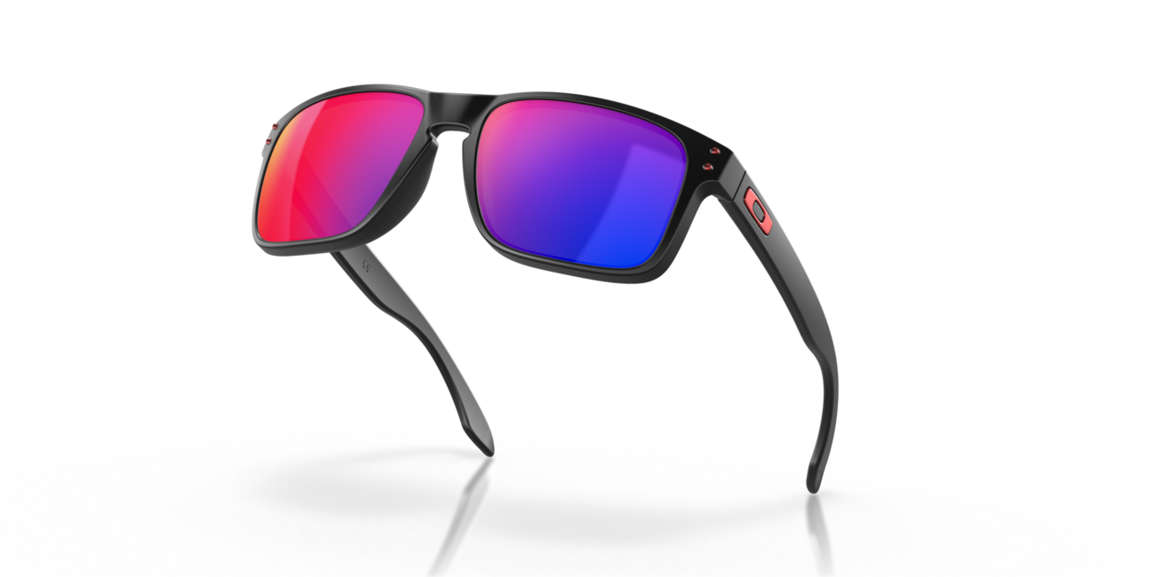 Oakley HOLBROOK слънчеви очила с рамка Matte Black и со стъкла Positive Red Iridium, 57