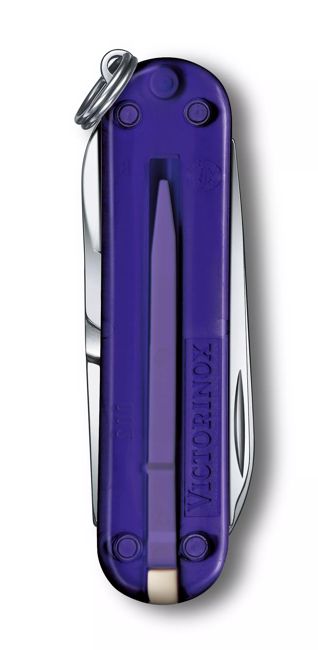 Victorinox Classic SD Джобен нож прозрачен лилав