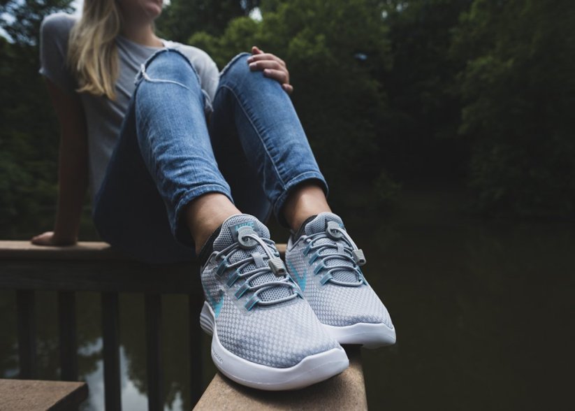 Lock Laces шнура за обувки, кул сиво