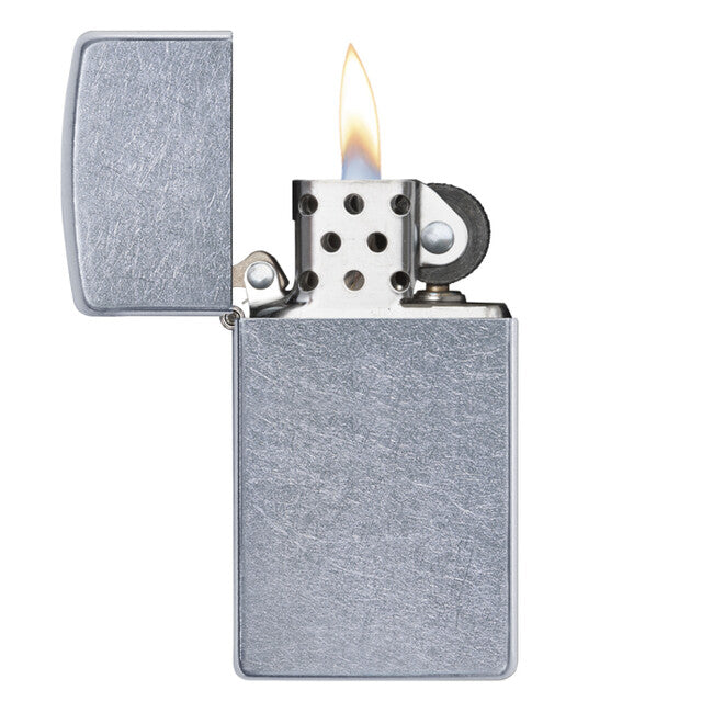 Zippo бензинов запалка слим street хромиран