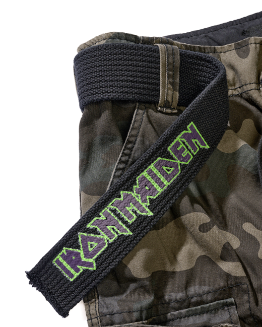 Brandit Iron Maiden The Number of The Beast шорти Savage, тъмна камо
