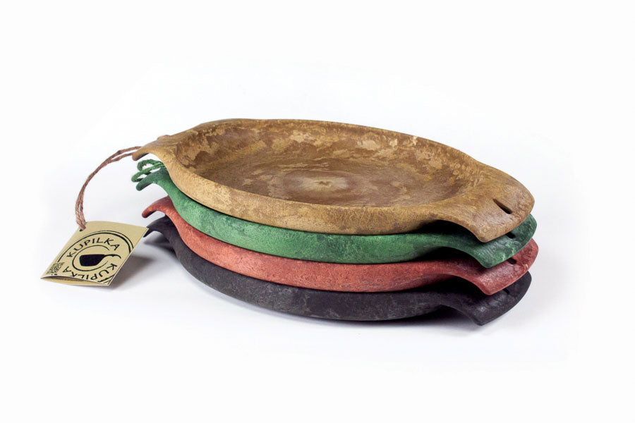 Купилка 44 Plate плътък чиния с опаковка, черна