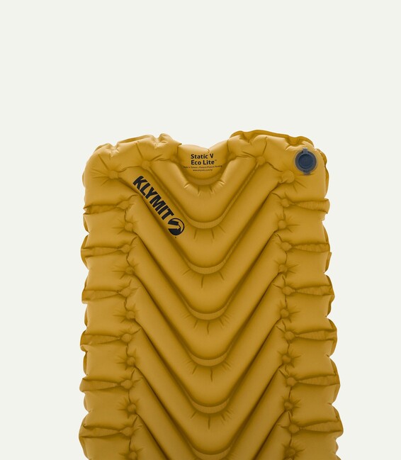 Klymit Static V Lite ECO самонадуваща мат, светлозлатна