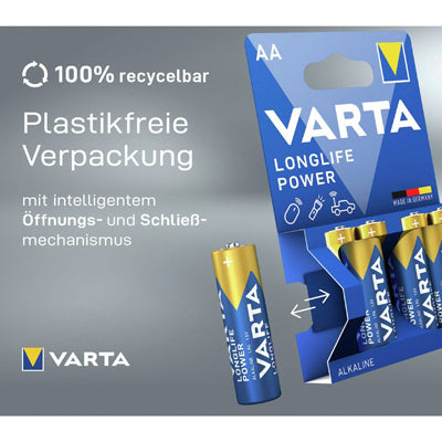 Батерии Varta Longlife Power AA / Mignon, 4 бр.
