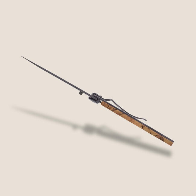 Deejo Tattoo Serration джобен нож Fly Fishing, кафяво камо