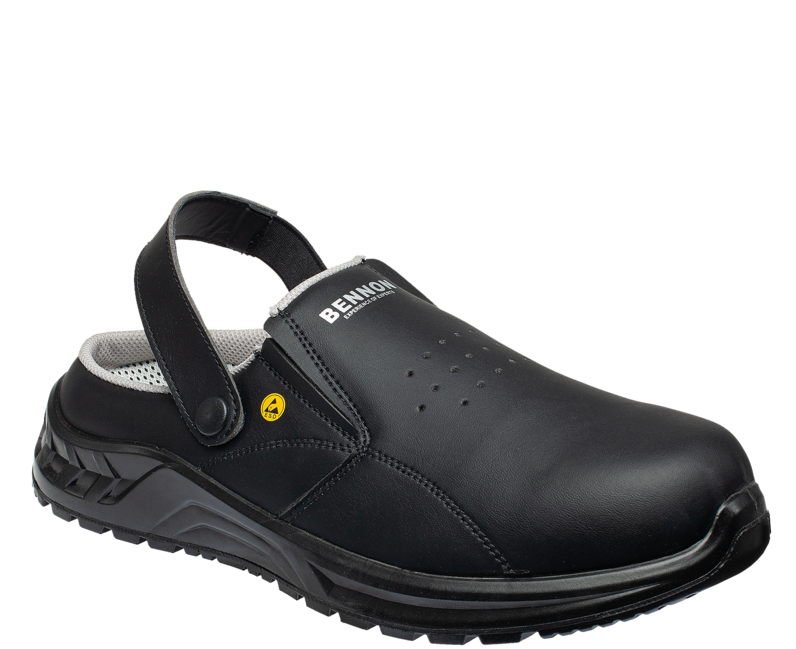 BENNON черно SB ESD работни сандали Slipper