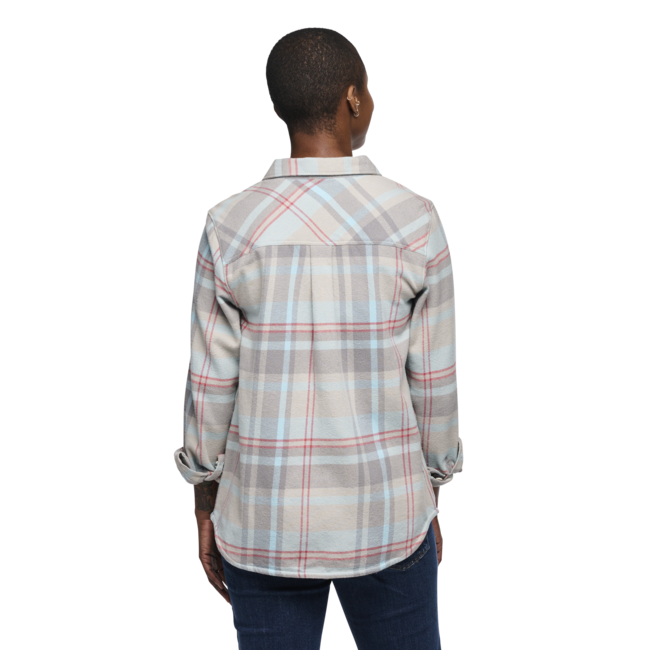 Black Diamond Project Flannel флане риза дамска, pewter-осигуряване синьо каре
