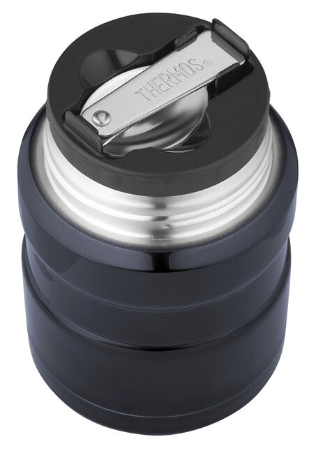 Thermos King контейнер за храна с лъжица, тъмносиня, 0,47 л