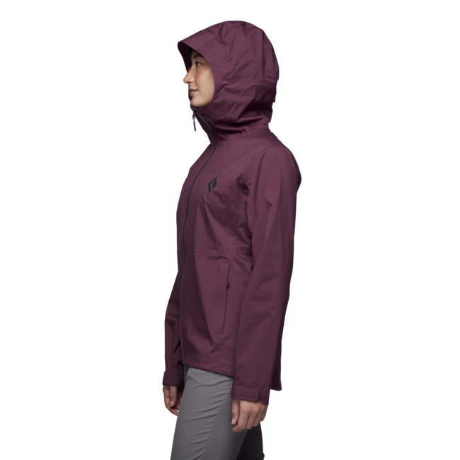 Black Diamond Stormline Stretch Rain Shell непромокаемо яке дамско, черница