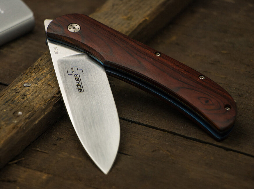 BÖKER® Exskelibur I джобен нож 8,9 см, дърво Cocobolo, титан