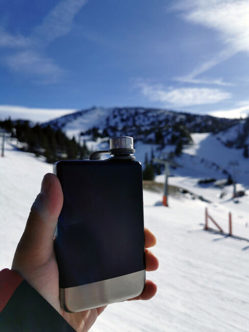 Origin Outdoors On The Rocks плоска чашa, черна, 230 ml