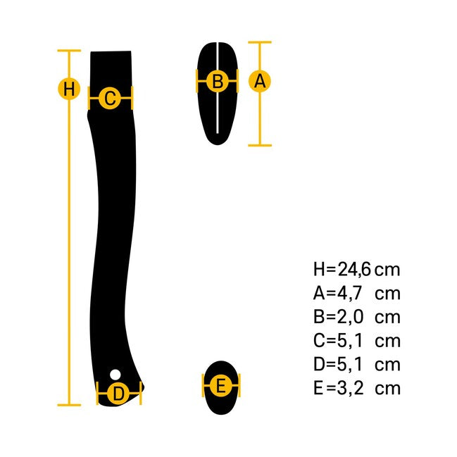 Hultafors Premium Curved HB AHC 235-43X18 HB брадвена дръжка 842760 id