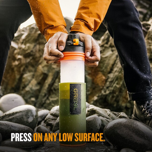 GRAYL GeoPress Purifier филтрираща бутилка, Oasis зелено