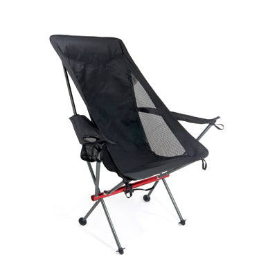 BasicNature Ultralight Relax сгъваемо кресло, черно