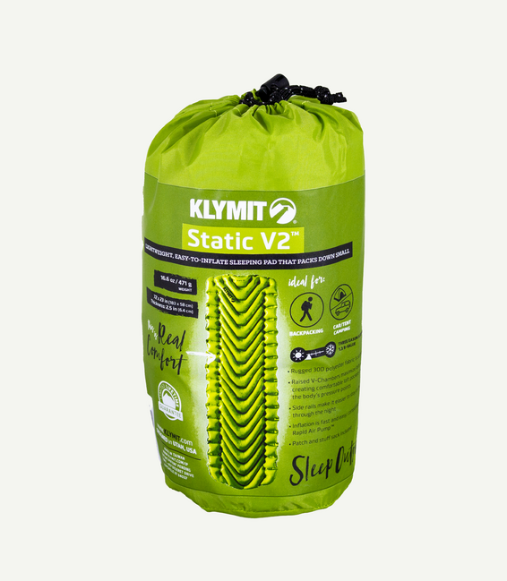 Klymit Static V2 килимче, зелено
