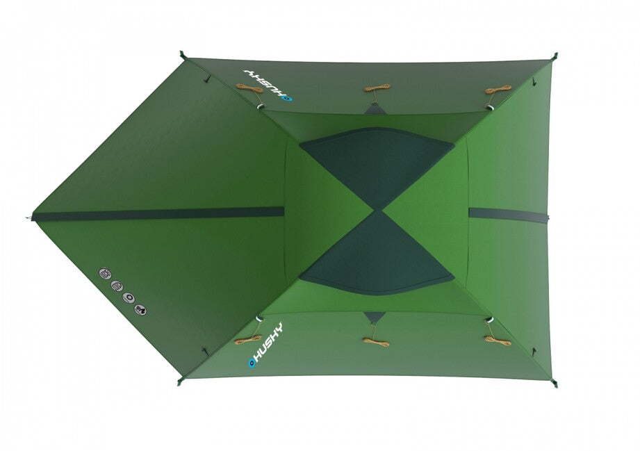 Husky Beast 3 екстремна палатка за 3 души, dark green