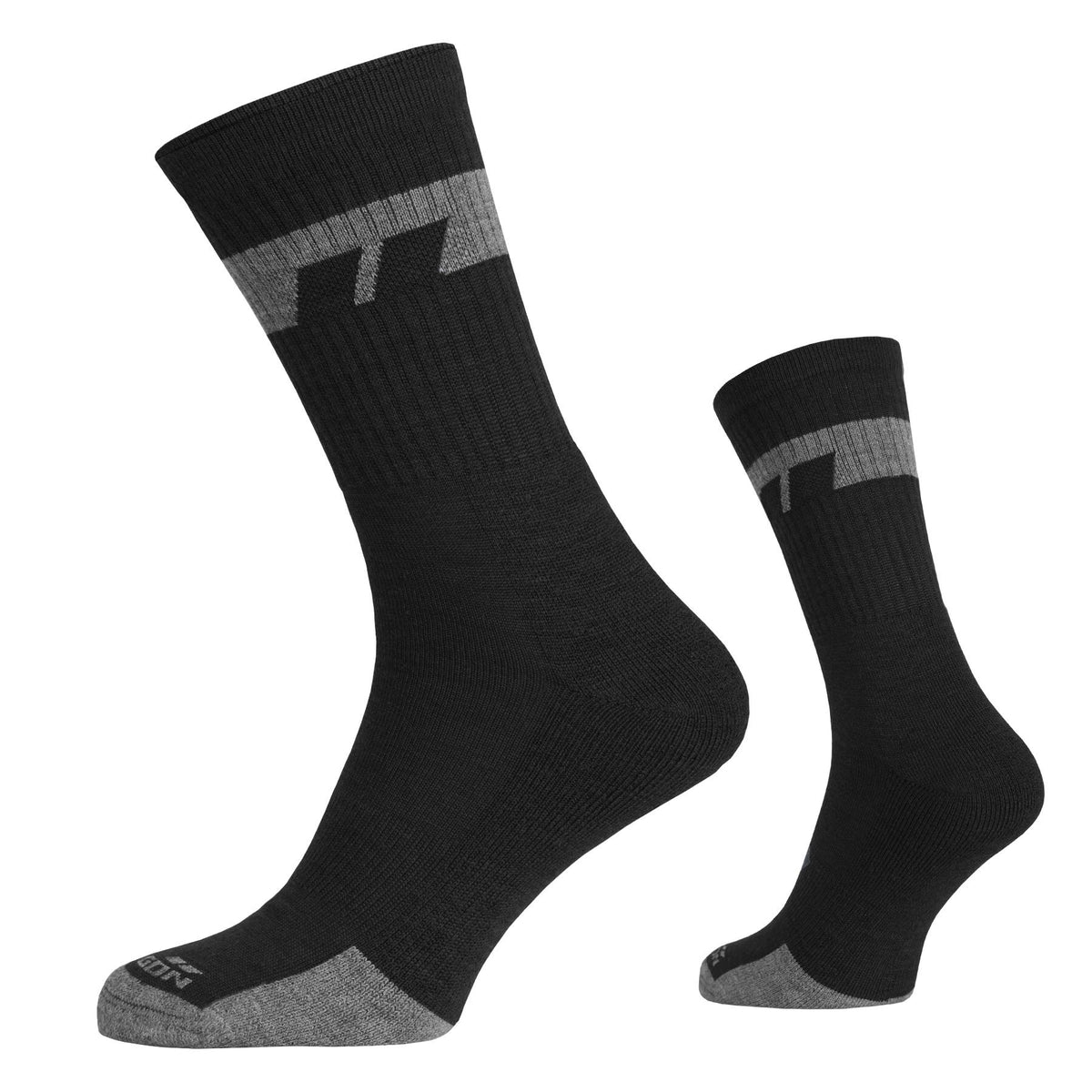 Pentagon Alpine Merino среден чорапи, черни